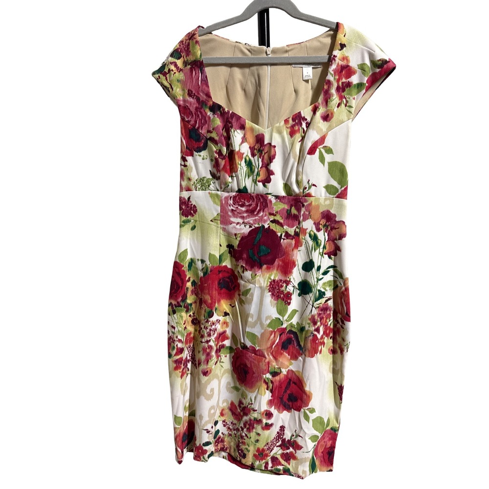 Dressbarn Mini Dress Size 4 Women's Cottagecore Floral Feminine Chic Lightweight